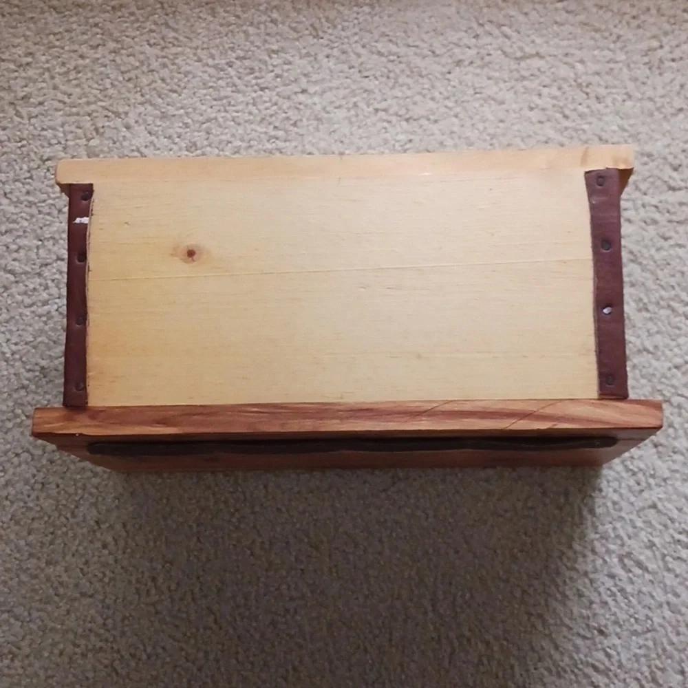 Vintage Handcrafted Small Jewelry Box/Chest